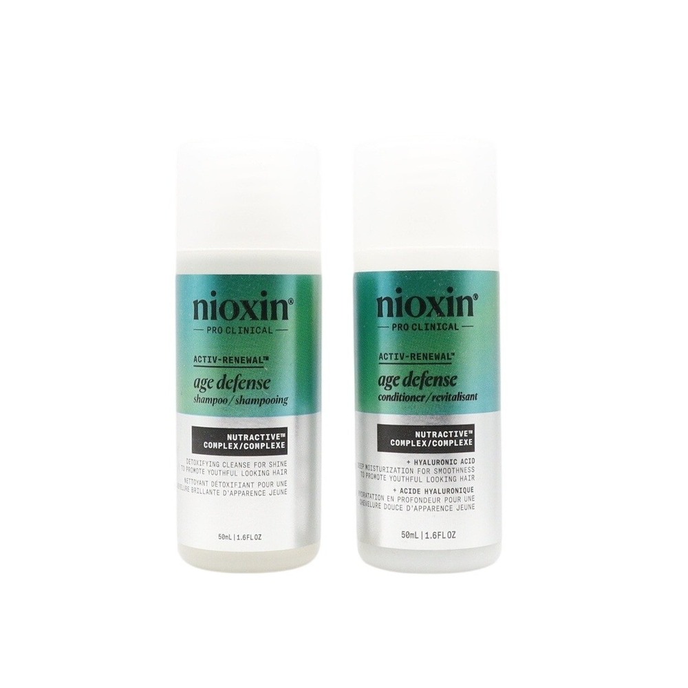 Nioxin - Age Defense Shampoo and Conditioner Travel Set - 2 x 1.6 fl oz / 50 ml